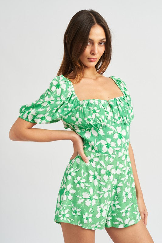 Hawaiian Dinner Party Romper