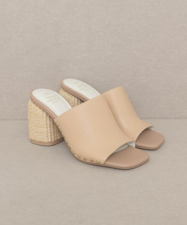 Nude As A Button Heels