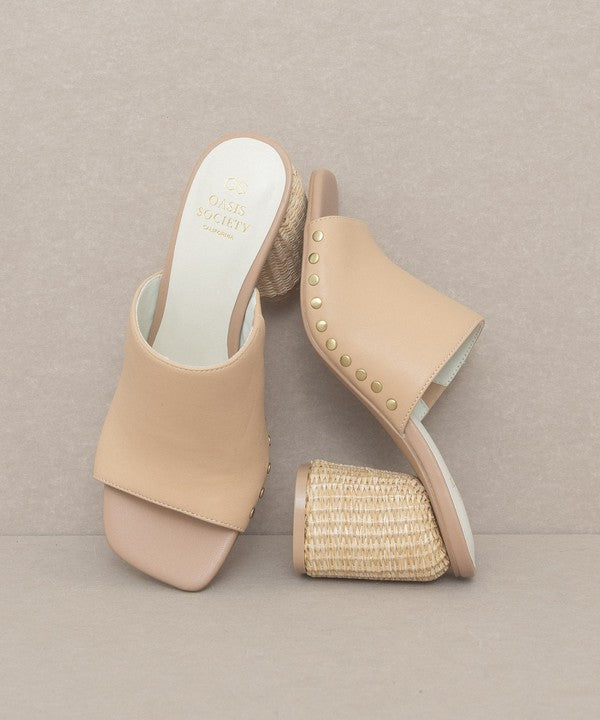 Nude As A Button Heels