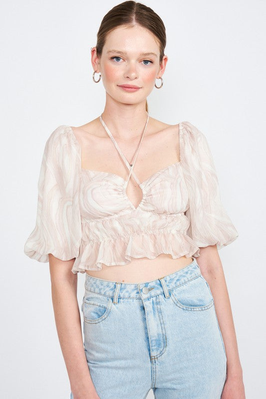Vanilla Sky Ruched Top