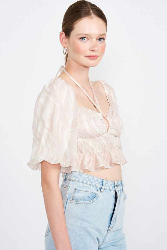 Vanilla Sky Ruched Top