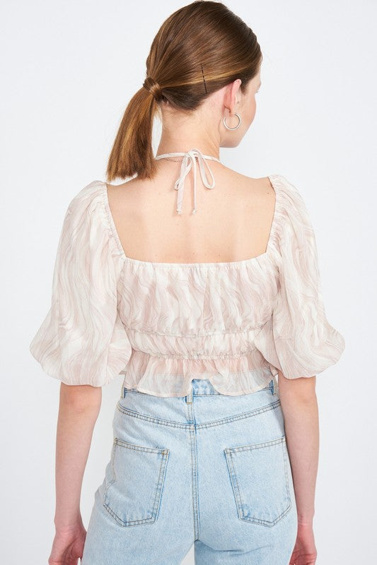 Vanilla Sky Ruched Top