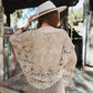 Crochet Floral Petal Kimono Wrap