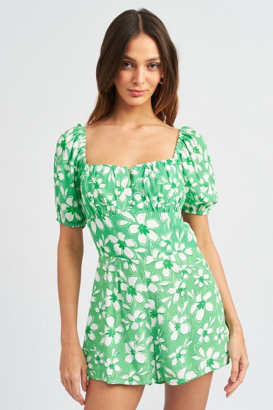 Hawaiian Dinner Party Romper