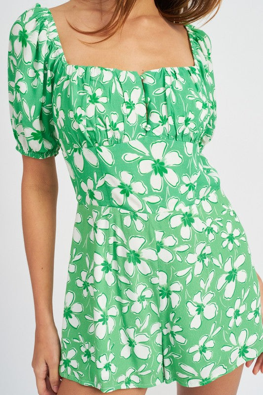 Hawaiian Dinner Party Romper