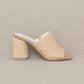 Nude As A Button Heels