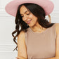 Tassel Party Straw Hat in Light Pink