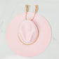 Tassel Party Straw Hat in Light Pink
