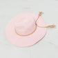 Tassel Party Straw Hat in Light Pink